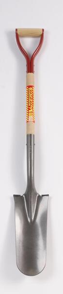 CTGS14 14" DRAIN SPADE SHOVEL WITH 30" WOODEN D-GRIP HANDLE - 14 GAUGE